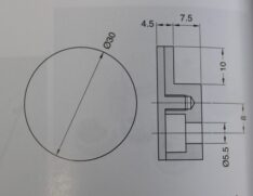 Attacco per specchio di ogni forma da mm. 4/6 di spessore-647