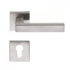 Maniglia cromo satinato per porta interna - mezza sinistra - COLOMBO ELLESSE-0