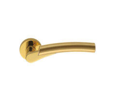 Maniglia oro mat satinato per porta interna COLOMBO modello MIXA -0