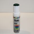 Vernice acrilica universale per ritocco con pennellino colore verde RAL 6005-0