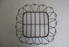 Cestini in Metallo traforato Marrone di forma quadrata - dimensioni varie-1823