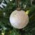 Pallina di Natale in vetro Colore Oro Decoro natalizio forma Sfera Oro Vellutato da Ø 9 cm. -0