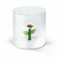 Bicchiere in vetro borosilicato con Margherita interno-0