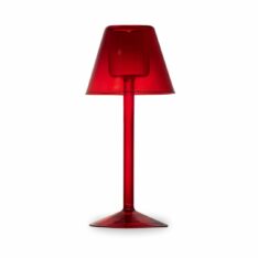Porta tealight in vetro a forma di abajour - vari colori-2041