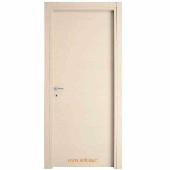 Porta interna LAMINATA, battente reversibile e scorrevole interno muro, finitura PALISSANDRO BIANCO -0