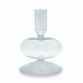 Portacandele in vetro borosilicato Trasparente H cm.12-0