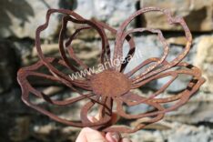 Decorazione ferro Fiore stilizzato con asta componibile-2216