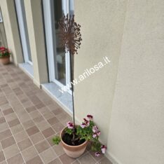 Decorazione Ferro arrugginito - Soffione Ø cm. 30 con stelo cm. 110-2152