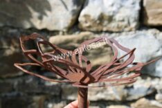 Decorazione ferro Fiore stilizzato con asta componibile-0