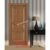 Porta Interna Legno Massiccio nocis patinato medio - cm. 80 x 210 H Battente spinta destra-0