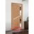 Porta interna Rovere Spazzolato Grigio ardesia con decorato alluminio - cm. 80 x 210 H battente spinta destra-0
