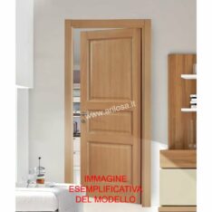 Porta interna Rovere mielato- cm. 80 x 210 H battente a PIEGO spinta destra -0