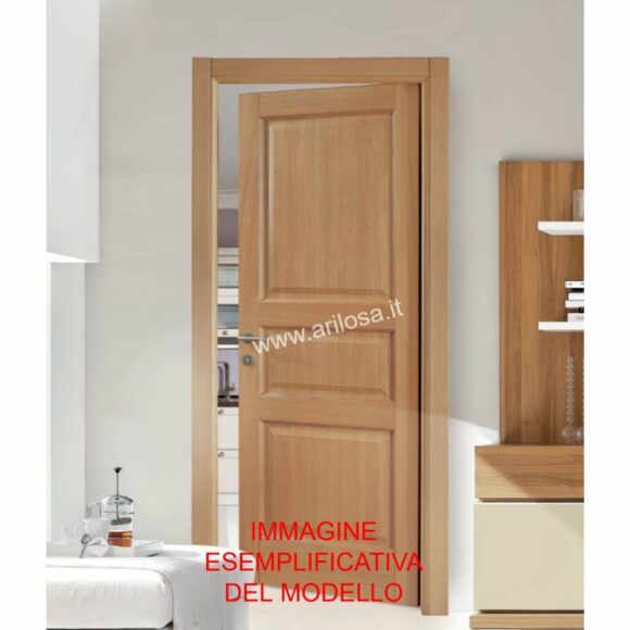 Porta interna Rovere mielato- cm. 80 x 210 H battente a PIEGO spinta destra -0