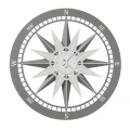 Arilosa-orologio-da-parete-bussola-grande-fango e avorio