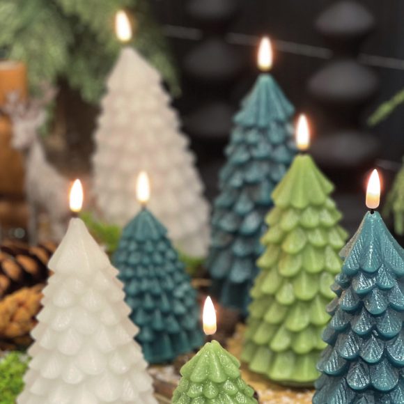 Candele Albero a led in cera - forma Albero