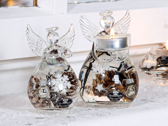 Statuetta Angelo in vetro - Dreamlight "Winter story" - immagine 2