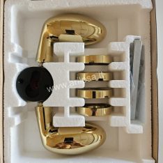 Pomolo Ovale per Porta BRIGHTON &ndash; Finitura Oro Lucido
