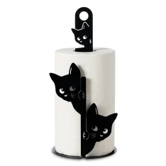 portarotolo da cucina a forma di gatto