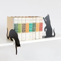 Fermalibri a forma di gatto set da 2 pezzi