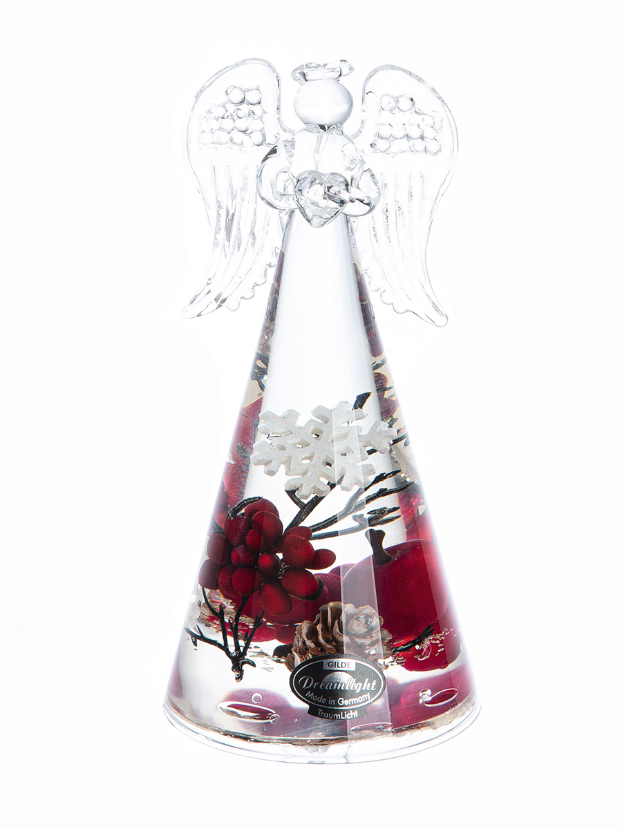 Statuetta Angelo in vetro - dreamlight "Winter Berries"